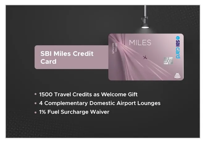 SBI Miles Credit Card credit card by SBI Card